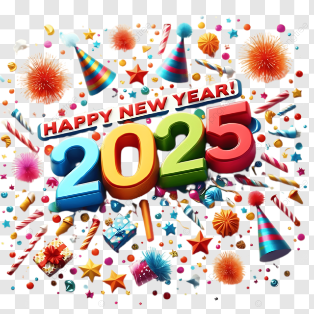 Kolorowa kartka 2025 rok